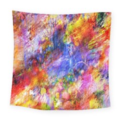 Abstract Colorful Artwork Art Square Tapestry (large) by artworkshop