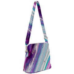 Color Acrylic Paint Art Zipper Messenger Bag by artworkshop