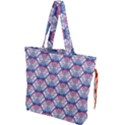 Hackers Town Void Mantis Hexagon Bigender Seven 7 Stripe Pride Flag Drawstring Tote Bag View1