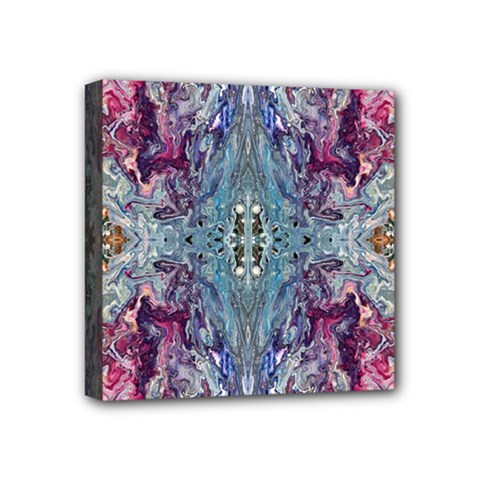 Abstract Arabesque Mini Canvas 4  X 4  (stretched) by kaleidomarblingart