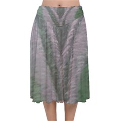 Purple Haze  Velvet Flared Midi Skirt by Hayleyboop