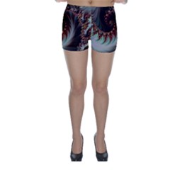 Digital-fractal-fractals-fantasy Skinny Shorts by Jancukart