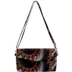 Digital-fractal-fractals-fantasy Removable Strap Clutch Bag by Jancukart