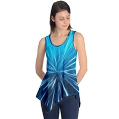 Background-structure-lines Sleeveless Tunic by Jancukart