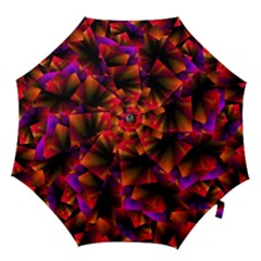 Squares Motif Geometric Pattern Hook Handle Umbrellas (large) by dflcprintsclothing