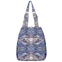 Abstract Pouring Center Zip Backpack by kaleidomarblingart
