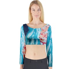 Faceless Long Sleeve Crop Top by Hayleyboop