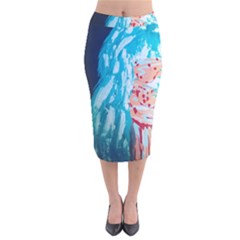 Faceless Velvet Midi Pencil Skirt by Hayleyboop