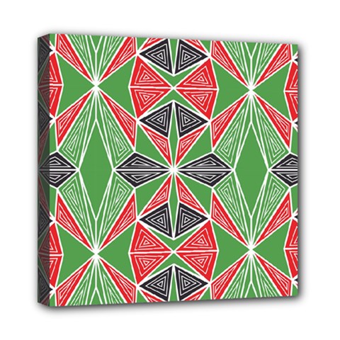 Abstract Pattern Geometric Backgrounds  Mini Canvas 8  X 8  (stretched) by Eskimos