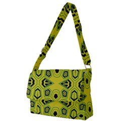 Abstract Pattern Geometric Backgrounds  Full Print Messenger Bag (l) by Eskimos
