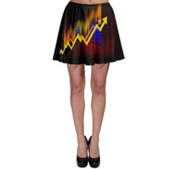 Logo-finance-economy-statistics Skater Skirt by Jancukart