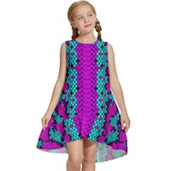 Snake Print Cbdoilprincess Kids  Frill Swing Dress by CBDOilPrincess1
