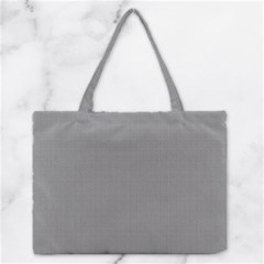 Small Soot Black And White Handpainted Houndstooth Check Watercolor Pattern Zipper Medium Tote Bag by PodArtist