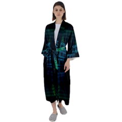 Technology-artificial-intelligence Maxi Satin Kimono by Jancukart