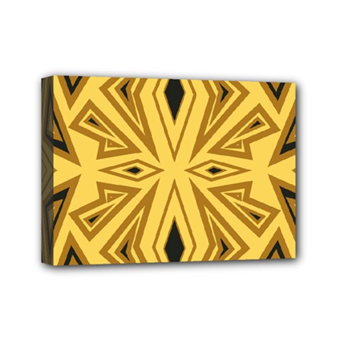 Abstract Pattern Geometric Backgrounds Mini Canvas 7  X 5  (stretched) by Eskimos