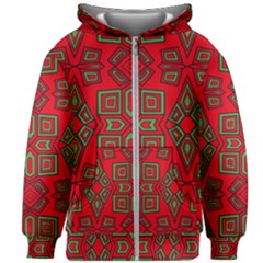 Abstract Pattern Geometric Backgrounds Kids  Zipper Hoodie Without Drawstring by Eskimos