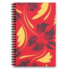 Folk Flowers Print Floral Pattern Ethnic Art 5 5  X 8 5  Notebook by Eskimos