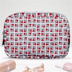 Spanish Love Phrase Motif Pattern Make Up Pouch (small) by dflcprintsclothing