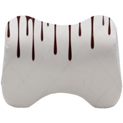 Illustration-chocolate-dropping-chocolate-background-vector Head Support Cushion