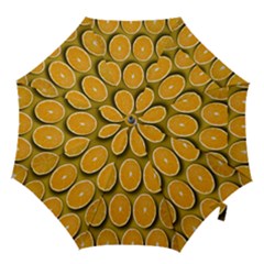 Oranges Slices  Pattern Hook Handle Umbrellas (medium) by artworkshop