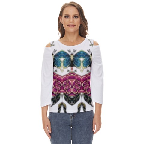 Im Fourth Dimension Colour 14 Cut Out Wide Sleeve Top by imanmulyana