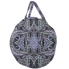 Abstract Kaleido Giant Round Zipper Tote by kaleidomarblingart