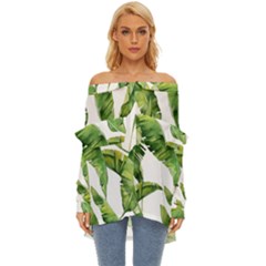 Sheets Off Shoulder Chiffon Pocket Shirt by nateshop