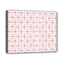 Pattern christmas pattern red stars Canvas 10  x 8  (Stretched) View1