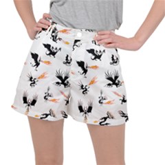 Phoenix Dragon Fire Bird Ripstop Shorts by Sapixe
