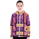 Halloween Cute Cartoon Women s Zipper Hoodie View1