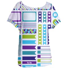 Peacock Pattern Women s Oversized Tee by Sapixe