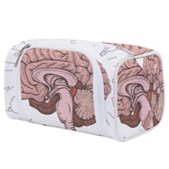Cerebrum Human Structure Cartoon Human Brain Toiletries Pouch by Sapixe