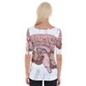 Cerebrum Human Structure Cartoon Human Brain Wide Neckline Tee View2
