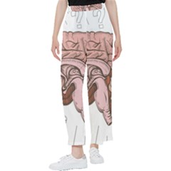 Cerebrum Human Structure Cartoon Human Brain Women s Pants  by Sapixe