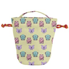 Animals Drawstring Bucket Bag by nateshop