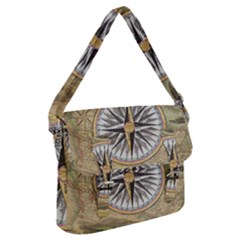 Map Vintage Nautical Collage Buckle Messenger Bag by Sapixe