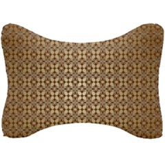 Background-chevron Chocolate Seat Head Rest Cushion by nateshop