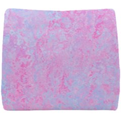  Texture Pink Light Blue Seat Cushion by artworkshop