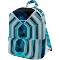 Space Ship Sci Fi Fantasy Science Zip Up Backpack by Jancukart