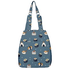 Sushi Pattern Center Zip Backpack by Jancukart