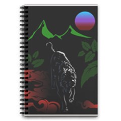 Nature Night Foliage Mountains 5 5  X 8 5  Notebook by Amaryn4rt