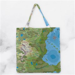 Grand Duchy Of Valderin Fantasy Map Grocery Tote Bag by Amaryn4rt