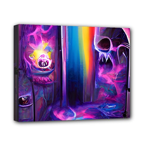Purple Drawing Digital Art Canvas 10  X 8  (stretched) by Amaryn4rt