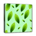Background Pattern Leaves Nature Mini Canvas 8  x 8  (Stretched) View1