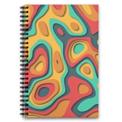 Paper Cut Abstract Pattern 5 5  X 8 5  Notebook by Amaryn4rt