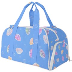 Seashell Clam Pattern Art Design Burner Gym Duffel Bag by Amaryn4rt