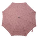 Flora Flowers Pattern Design Pink Spring Nature Hook Handle Umbrellas (Large) View1