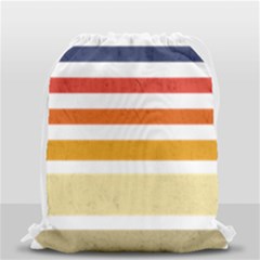 Illustration Retro Sun Sunset Vintage Graphic Drawstring Bag (small) by Wegoenart