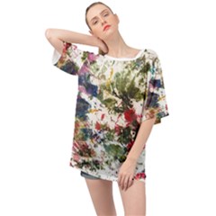 Art Creativity Painting Abstract Oversized Chiffon Top by Wegoenart