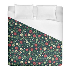 Flowering-branches-seamless-pattern Duvet Cover (full/ Double Size) by Zezheshop